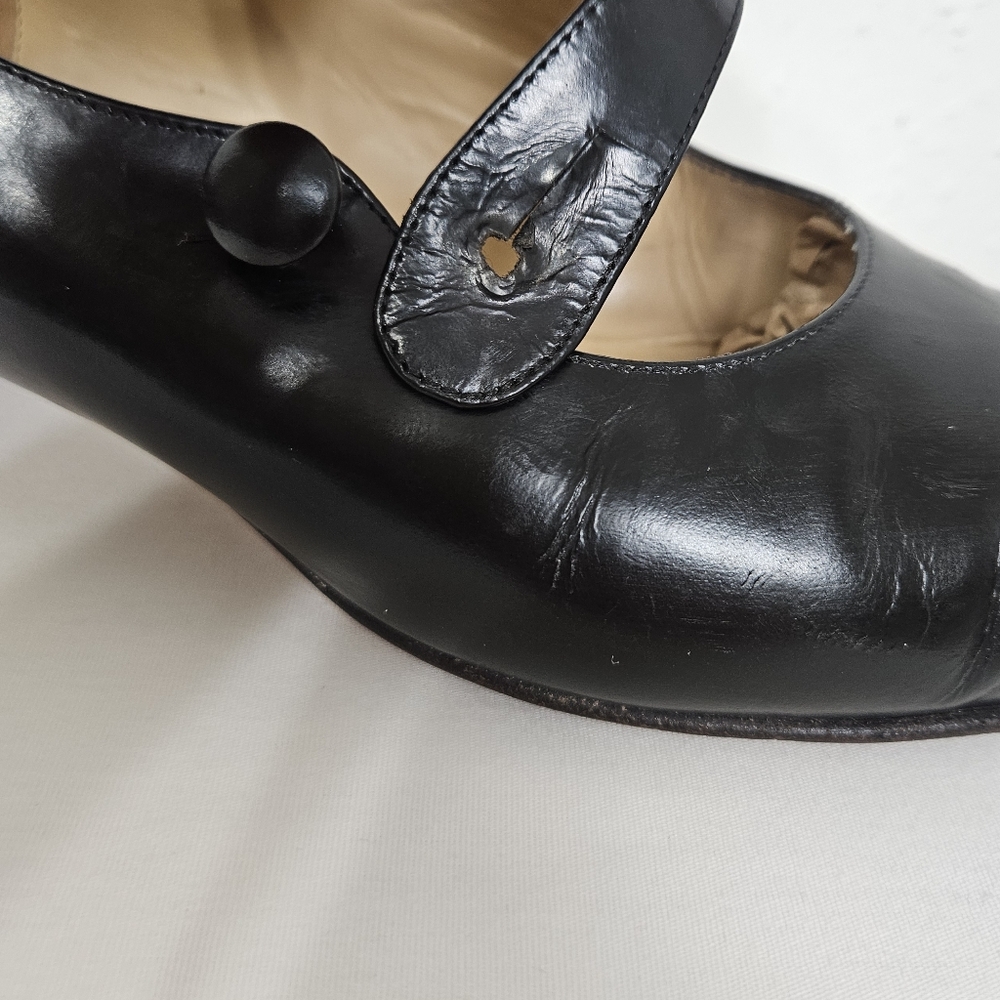 Ann Taylor Black Leather Mary Jane Pumps - Picture 7 of 14